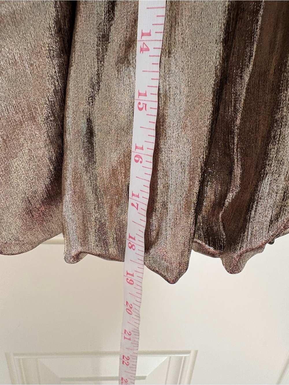 Madewell Metallic Bubble-Hem Mini Skirt Size 14 - Picture 7 of 7